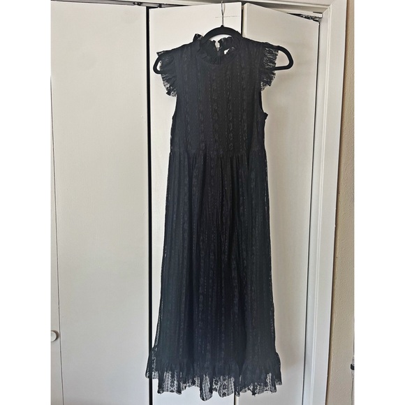 UO Black Sleeveless Mockneck Dress - Picture 2 of 2